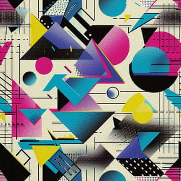 VANJSKI DEKOSTOFFE OXFORD - Motiv Geometrisch I DX3443
