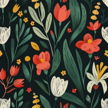 VANJSKI DEKOSTOFFE OXFORD - Motiv Frühling I DX7175