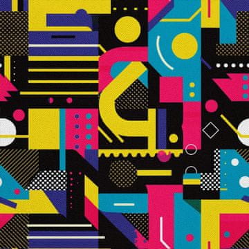 VANJSKI DEKOSTOFFE OXFORD - Motiv Geometrisch I DX3108