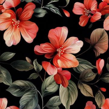 VANJSKI DEKOSTOFFE OXFORD - Motiv Blumen I DX5610