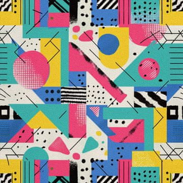 VANJSKI DEKOSTOFFE OXFORD - Motiv Geometrisch I DX3528