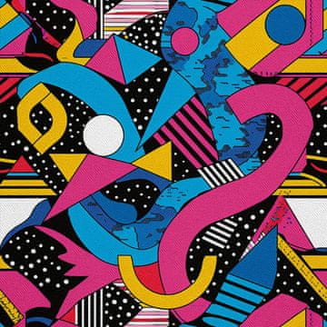 VANJSKI DEKOSTOFFE OXFORD - Motiv Geometrisch I DX3191