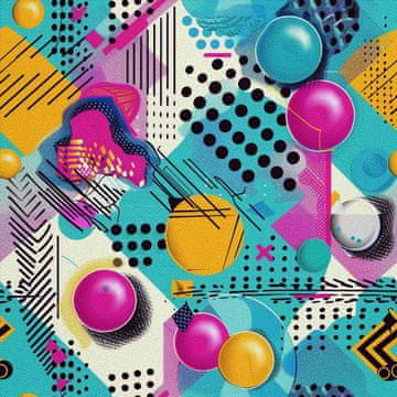 VANJSKI DEKOSTOFFE OXFORD - Motiv Geometrisch I DX3415