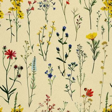 VANJSKI DEKOSTOFFE OXFORD - Motiv Blumen I DX5570