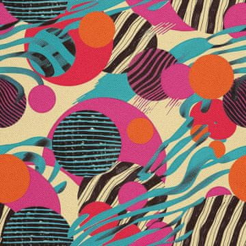 VANJSKI DEKOSTOFFE OXFORD - Motiv Geometrisch I DX3478