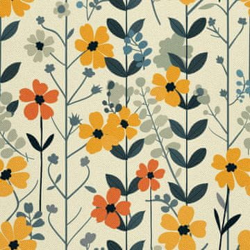 VANJSKI DECOSTOFFE OXFORD - Motiv Blumen I DX5562