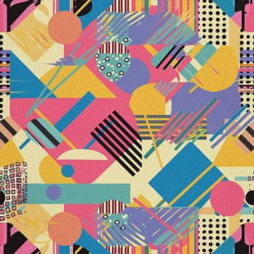 VANJSKI DEKOSTOFFE OXFORD - Motiv Geometrisch I DX3216