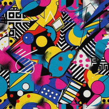 VANJSKI DEKOSTOFFE OXFORD - Motiv Geometrisch I DX3454