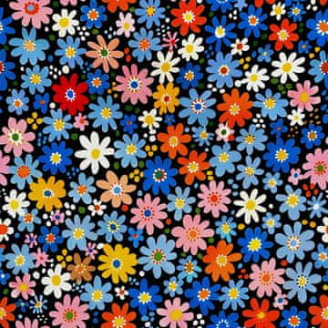 VANJSKI DECOSTOFFE OXFORD - Motiv Blumen I DX5657