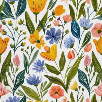 VANJSKI DEKOSTOFFE OXFORD - Motiv Frühling I DX7310