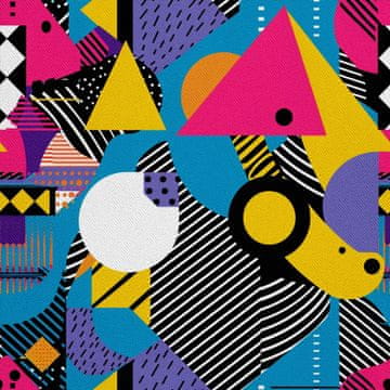 VANJSKI DEKOSTOFFE OXFORD - Motiv Geometrisch I DX3227