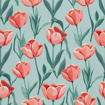VANJSKI DEKOSTOFFE OXFORD - Motiv Frühling I DX7399
