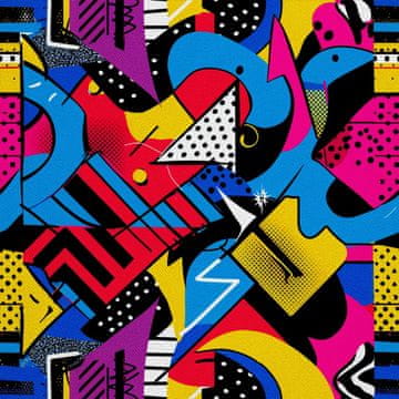 VANJSKI DEKOSTOFFE OXFORD - Motiv Geometrisch I DX3644