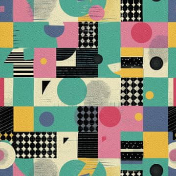 VANJSKI DEKOSTOFFE OXFORD - Motiv Geometrisch I DX3356