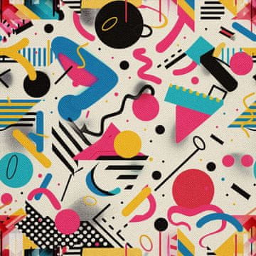 VANJSKI DEKOSTOFFE OXFORD - Motiv Geometrisch I DX3158