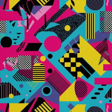 VANJSKI DEKOSTOFFE OXFORD - Motiv Geometrisch I DX3103
