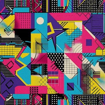 VANJSKI DEKOSTOFFE OXFORD - Motiv Geometrisch I DX3187