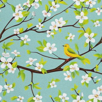 VANJSKI DEKOSTOFFE OXFORD - Motiv Frühling I DX7120