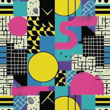 VANJSKI DEKOSTOFFE OXFORD - Motiv Geometrisch I DX3359