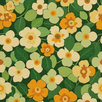 VANJSKI DEKOSTOFFE OXFORD - Motiv Blumen I DX5668