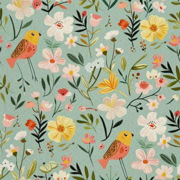 VANJSKI DEKOSTOFFE OXFORD - Motiv Frühling I DX7360