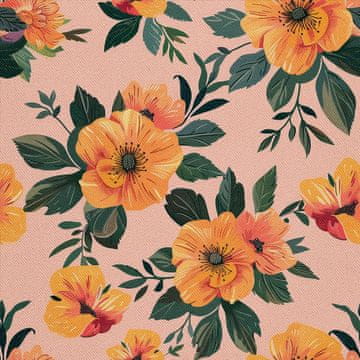 VANJSKI DEKOSTOFFE OXFORD - Motiv Blumen I DX5630
