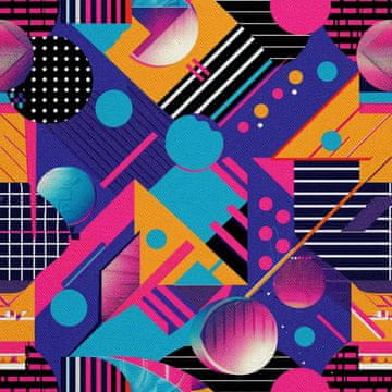 VANJSKI DEKOSTOFFE OXFORD - Motiv Geometrisch I DX3614