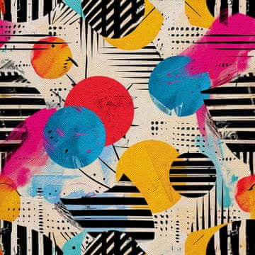 VANJSKI DEKOSTOFFE OXFORD - Motiv Geometrisch I DX3395