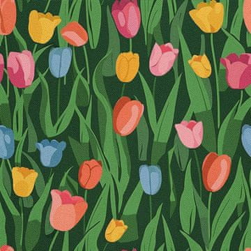 VANJSKI DEKOSTOFFE OXFORD - Motiv Frühling I DX7197