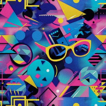 VANJSKI DEKOSTOFFE OXFORD - Motiv Geometrisch I DX3371