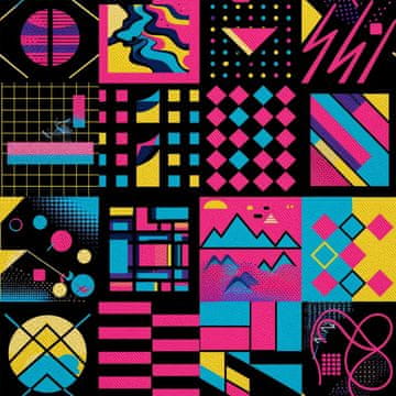 VANJSKI DEKOSTOFFE OXFORD - Motiv Geometrisch I DX3361