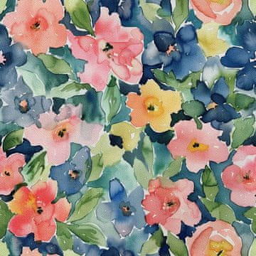 VANJSKI DEKOSTOFFE OXFORD - Motiv Frühling I DX7144