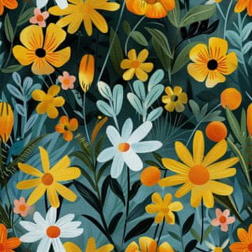 VANJSKI DEKOSTOFFE OXFORD - Motiv Frühling I DX7198