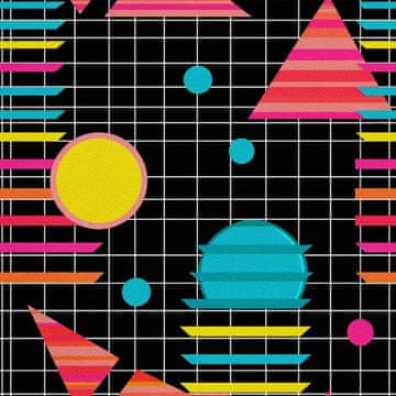 VANJSKI DEKOSTOFFE OXFORD - Motiv Geometrisch I DX3314