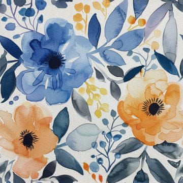 VANJSKI DEKOSTOFFE OXFORD - Motiv Blumen I DX5625