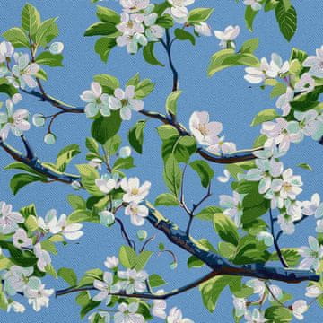 VANJSKI DEKOSTOFFE OXFORD - Motiv Frühling I DX7639