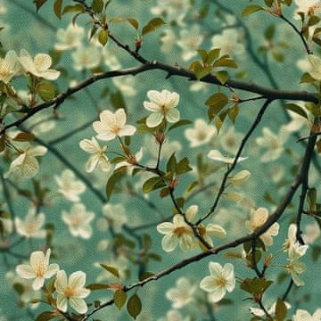 VANJSKI DEKOSTOFFE OXFORD - Motiv Frühling I DX7659
