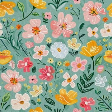 VANJSKI DEKOSTOFFE OXFORD - Motiv Frühling I DX7492