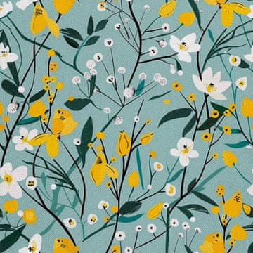 VANJSKI DEKOSTOFFE OXFORD - Motiv Frühling I DX7556