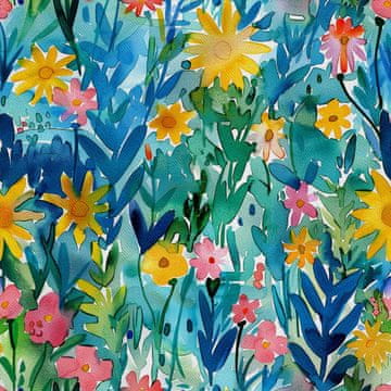 VANJSKI DEKOSTOFFE OXFORD - Motiv Frühling I DX7675