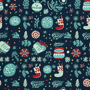 VANJSKI DEKOSTOFFE OXFORD - Motiv Weihnachtsferien | DX1878