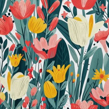 VANJSKI DEKOSTOFFE OXFORD - Motiv Frühling I DX7533