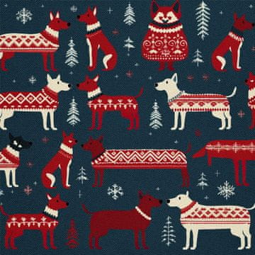 VANJSKI DEKOSTOFFE OXFORD - Motiv Weihnachtsferien | DX1877