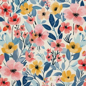 VANJSKI DEKOSTOFFE OXFORD - Motiv Frühling I DX7627