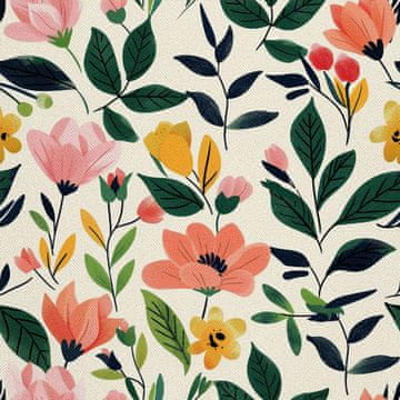 VANJSKI DEKOSTOFFE OXFORD - Motiv Frühling I DX7456