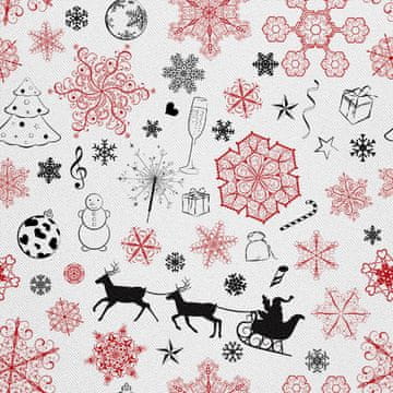 VANJSKI DEKOSTOFFE OXFORD - Motiv Weihnachtsferien | DX1927