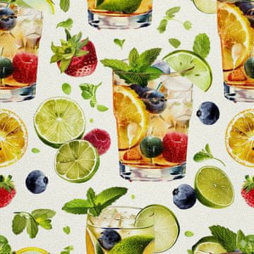 OUTDOOR DEKOSTOFFE OXFORD - Motiv Cocktail | DX8664