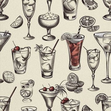 OUTDOOR DEKOSTOFFE OXFORD - Motiv Cocktail | DX8600