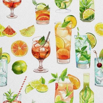 OUTDOOR DEKOSTOFFE OXFORD - Motiv Cocktail | DX8628