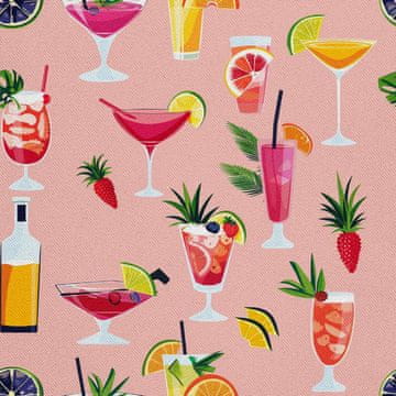 VANJSKI DEKOSTOFFE OXFORD - Motiv Cocktail | DX8573